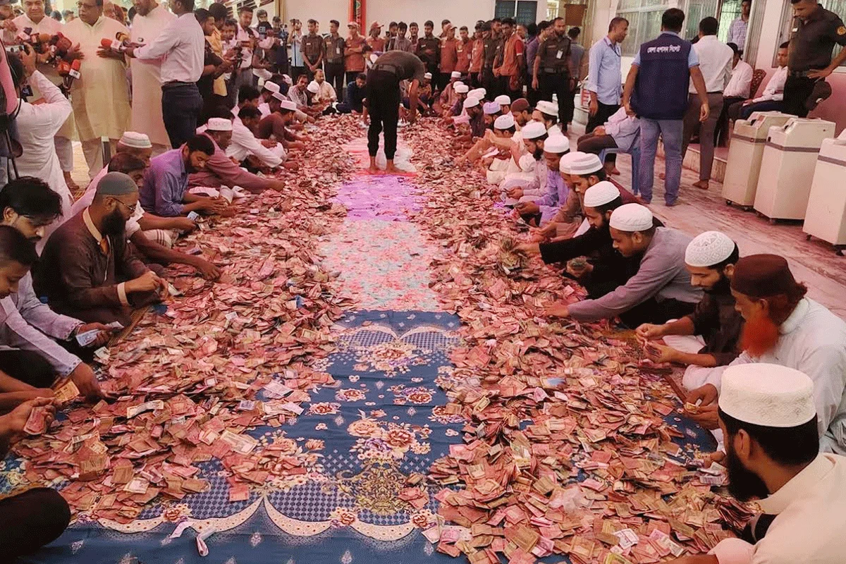 এবার ১৮ দিনেই শাহজালালের মাজারের দানবাক্সে মিলল ৪৭ লাখ টাকা