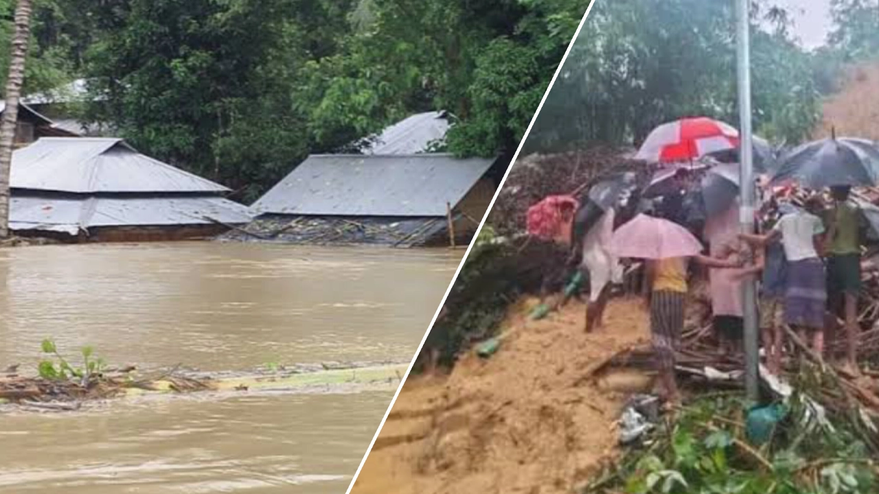 বন্যা ও পাহাড়ধসে দেশের সাত জেলায় নিহত ৫১