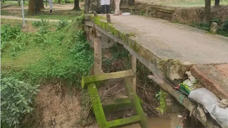 পাহাড়ি ঢলে ক্ষতিগ্রস্ত সেতু, যাতায়াতে বাড়ছে দুর্ঘটনার ঝুঁকি