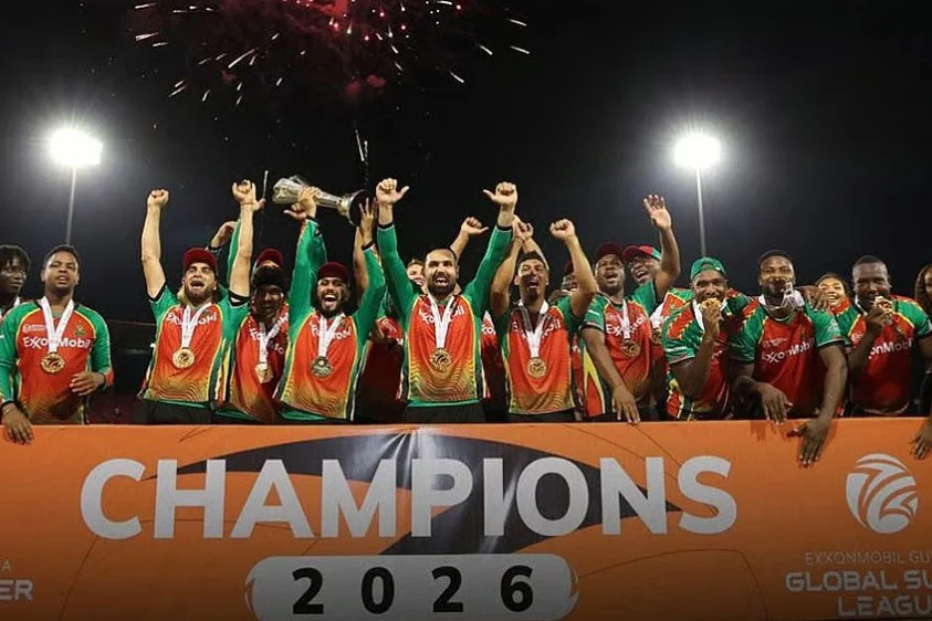 অবিশ্বাস্য জয়ে জিএসএল চ্যাম্পিয়ন গায়ানা