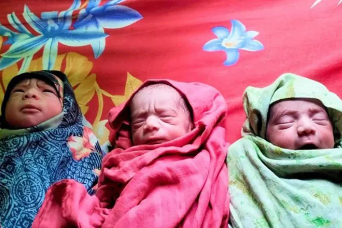 বিনা সিজারে একসঙ্গে তিন পুত্রসন্তানের জন্ম
