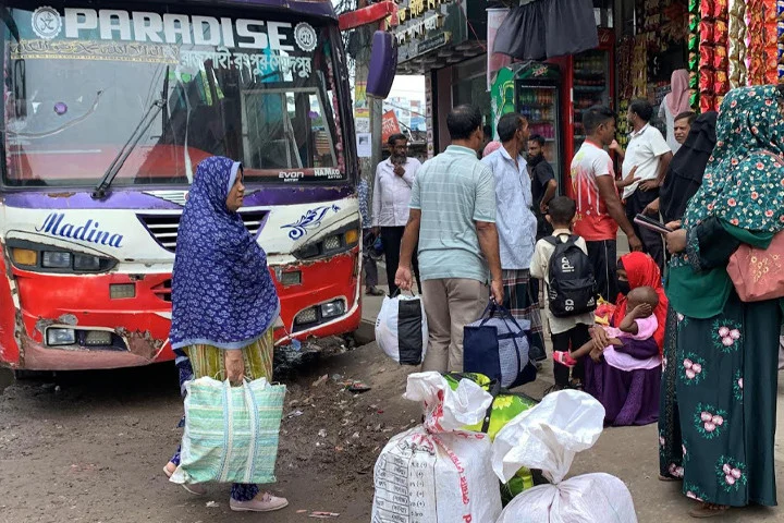 রাজশাহীর সঙ্গে সারাদেশের বাস চলাচল বন্ধ